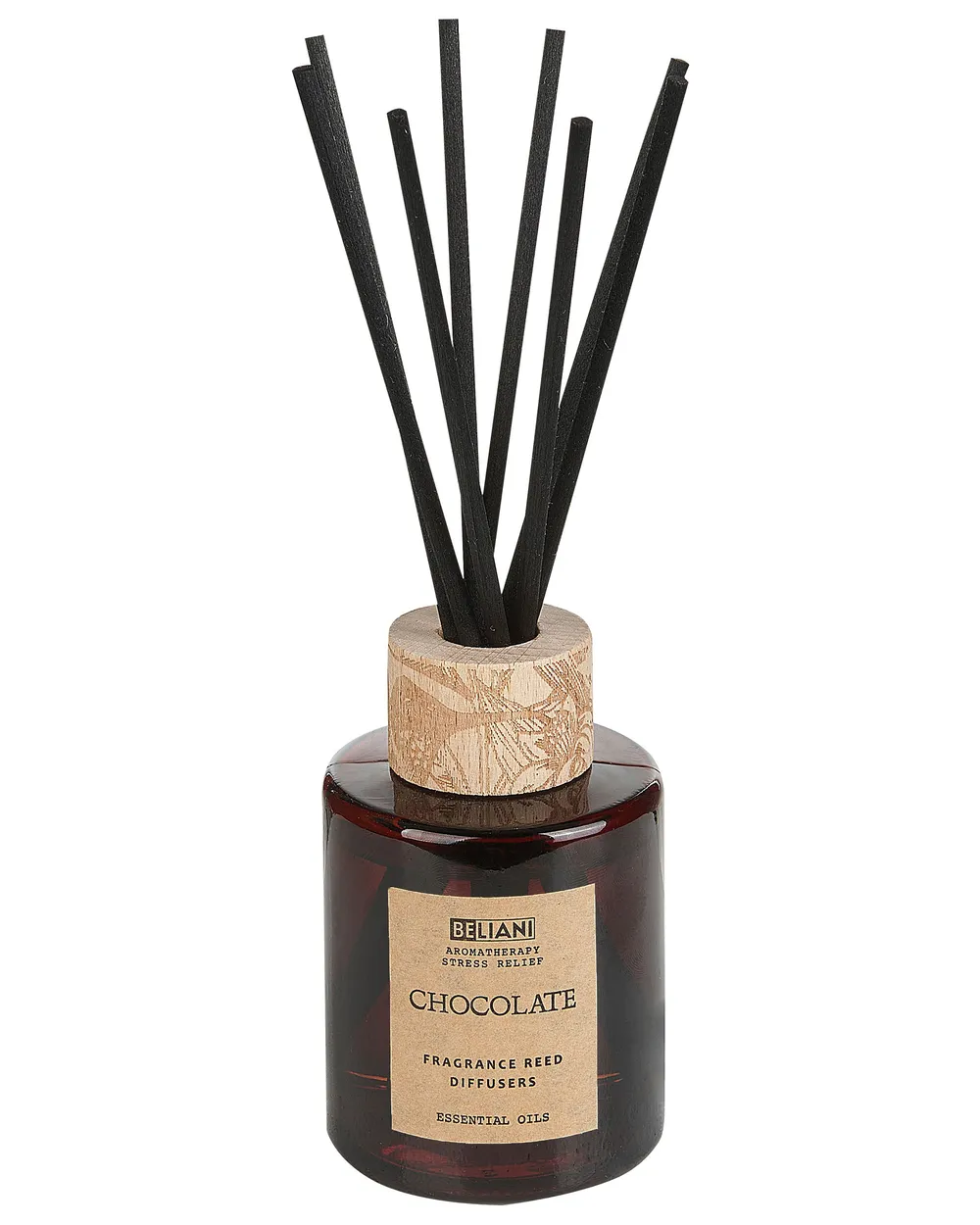 Scented Candle with Fragrance Reed Diffuser DARK ELEGANCE 9 cm Brown_874657