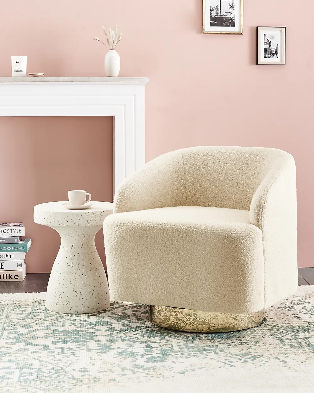 Poltrona LAVIK Bouclé Beige_1175227