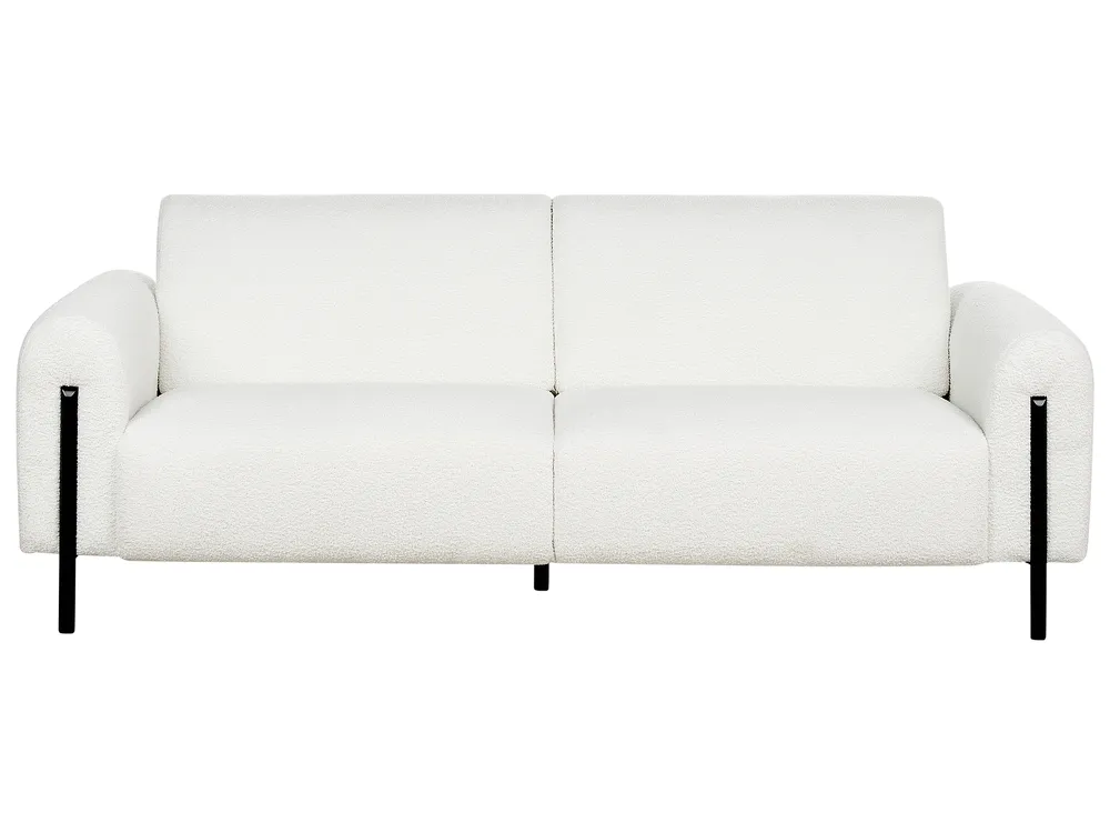 Divano 3 posti ASKIM Bouclé Bianco_918514