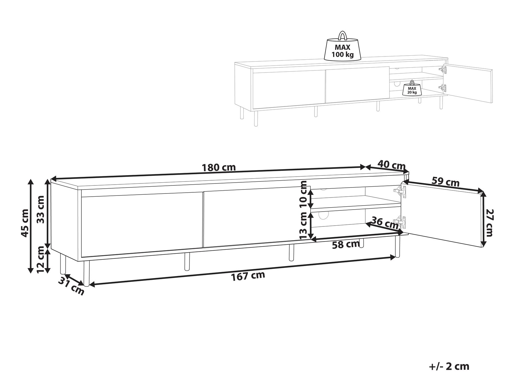 TV Stand Light Wood NIKEA_874992 TV Stand Light Wood NIKEA_874992