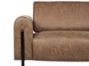 3 Seater Fabric Sofa Brown ASKIM_917690