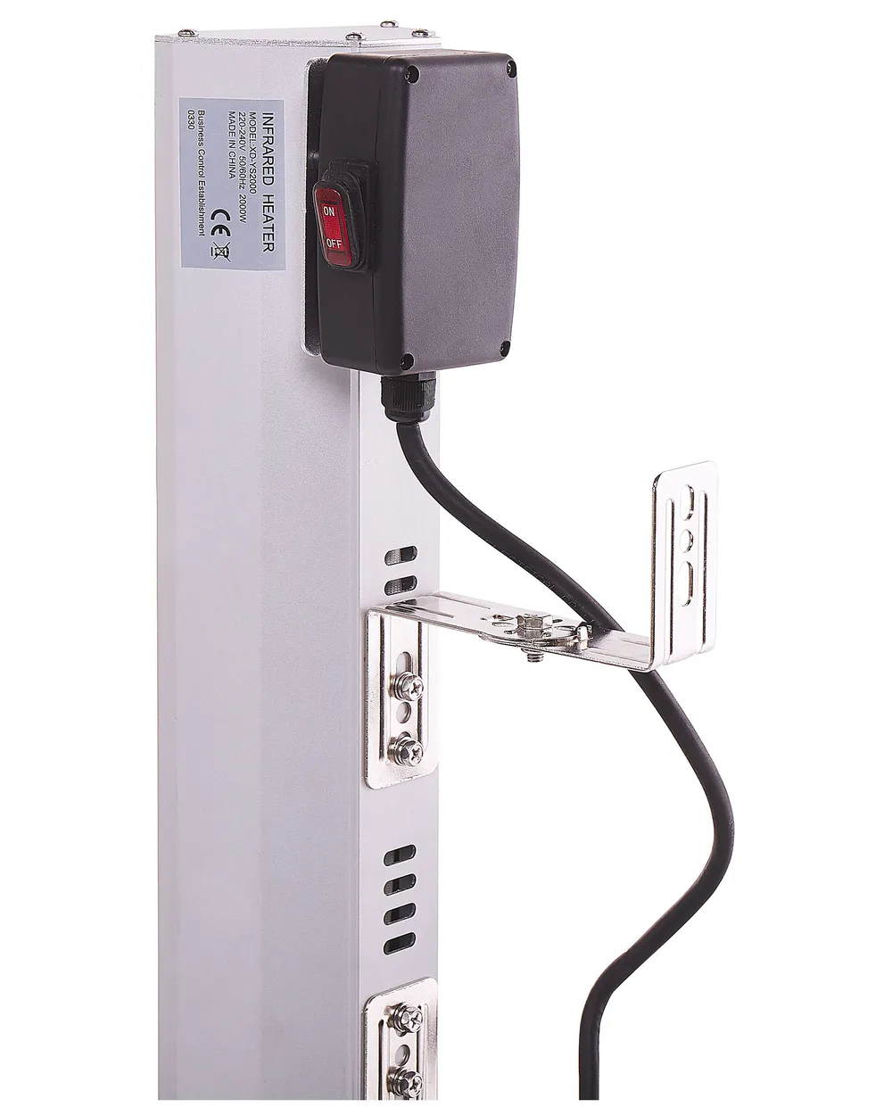 Wall Mounted Infrared Patio Heater BROMO 2000 W Silver_815755