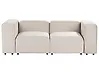 Sofá modular 2 plazas FALSTERBO Terciopelo Beige claro