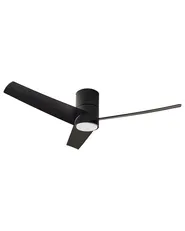 Ventilatore a soffitto con luce CANETE con telecomando LED Nero_988610