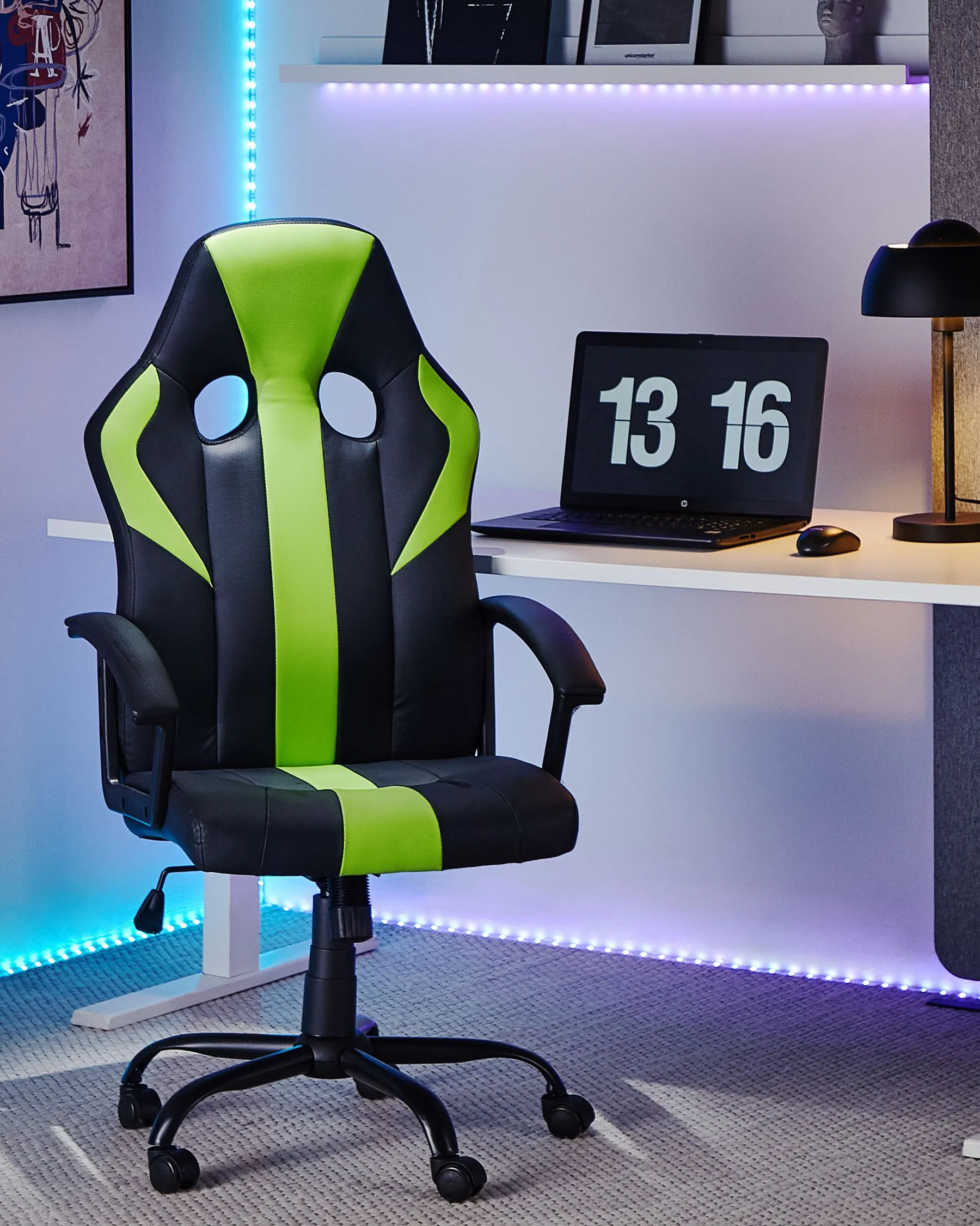 Sedia da ufficio SUCCESS Pelle sintetica Verde lime_739408