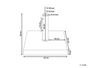 Parasol Base CERZETO Square Grey 30 kg_984453