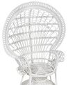 Rattan Peacock Chair White EMMANUELLE_836244