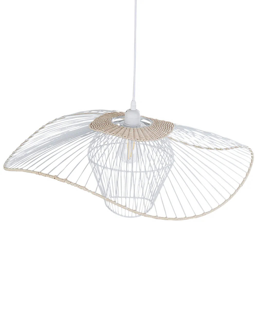 Lampadario LUNGA Metallo Bianco_915606