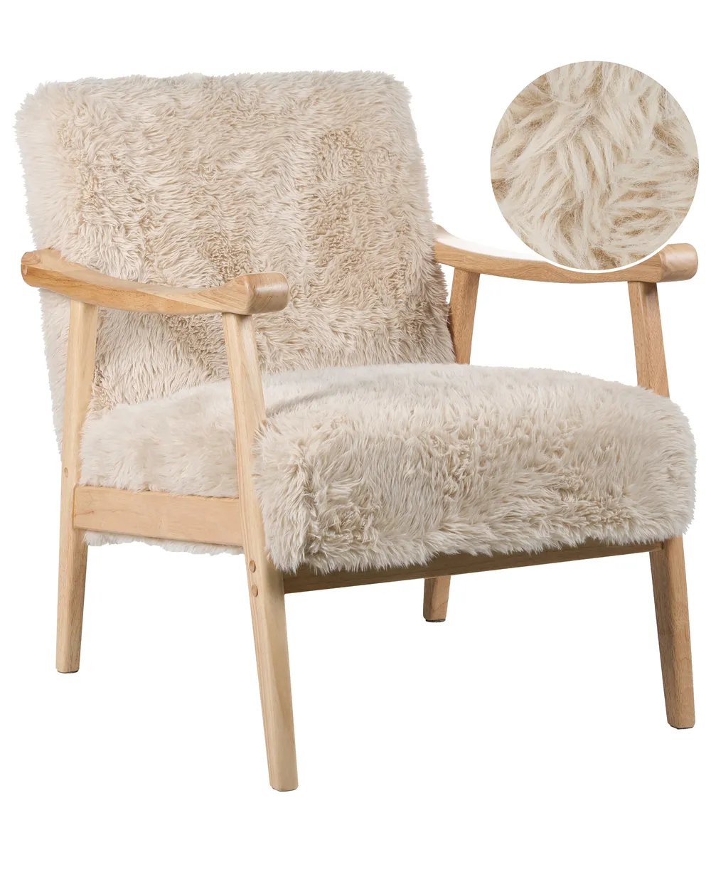 Poncho uncnetto con cappucco e fnta pellcca – Artoft