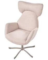 Swivel Armchair SONDERBY Fabric Beige_1071770