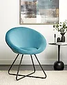 Silla de comedor FLOBY II Terciopelo Azul claro