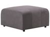 3 Seater Modular Velvet Sofa with Ottoman Dark Grey FALSTERBO_919354