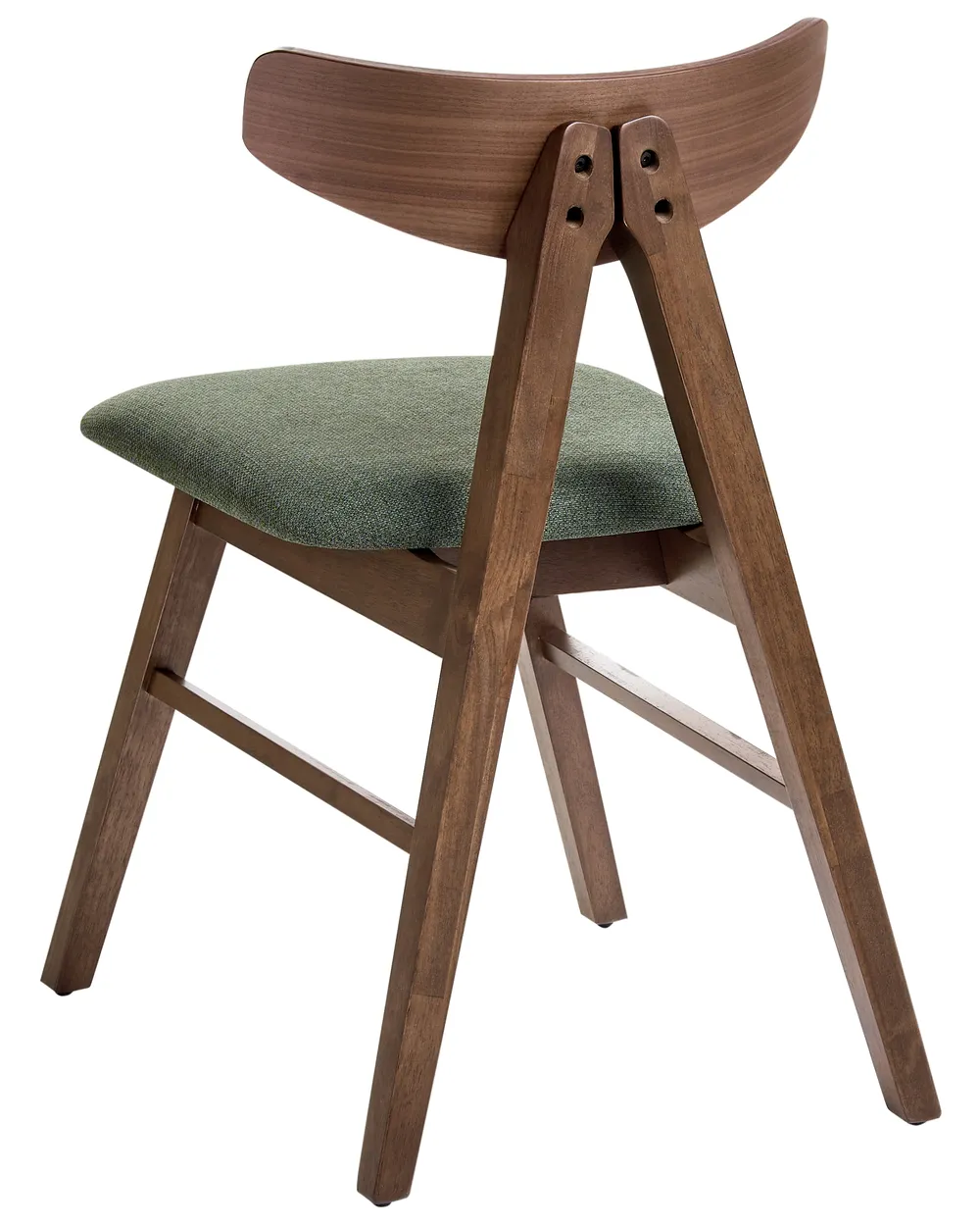 Set di 2 sedie da pranzo LACOTA Legno Marrone/Verde_1054222