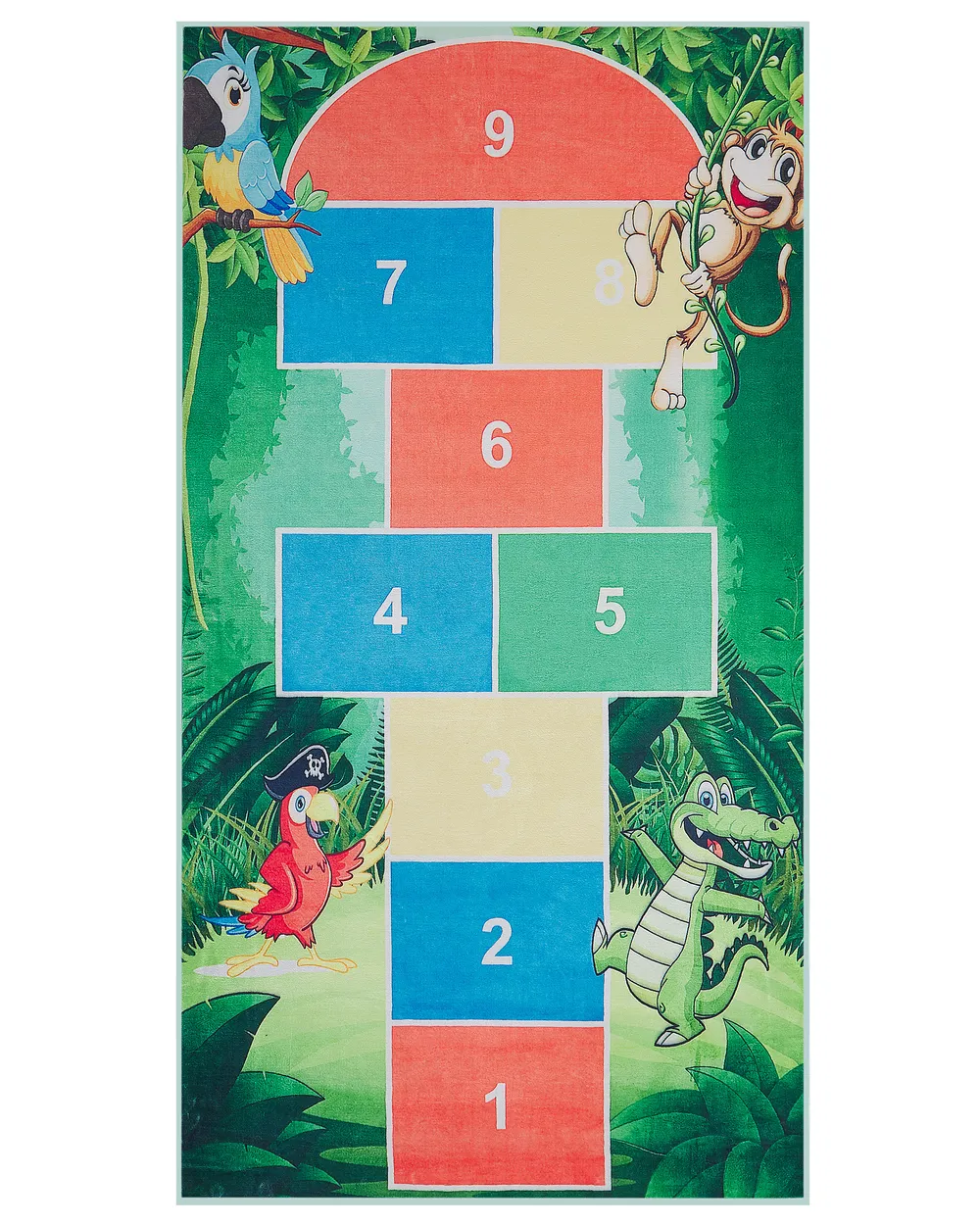 Tappeto per bambini BABADAG Verde 80 x 150 cm