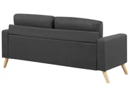 Sofa 2 Seater KALMAR Fabric Dark Grey_755641