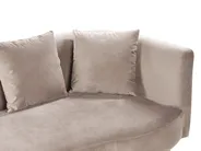 Chaise longue versione destra CHAUMONT Velluto Tortora_880841