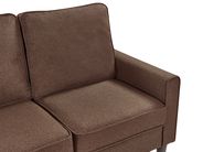 Roundhill Furniture Linon – Banco copetudo de piel sintética, color