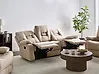 Manual Recliner Sofa 3 Seater BERGEN Fabric Beige