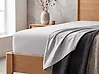 Fitted Sheet JANBU 90 x 200 cm Cotton Light Grey