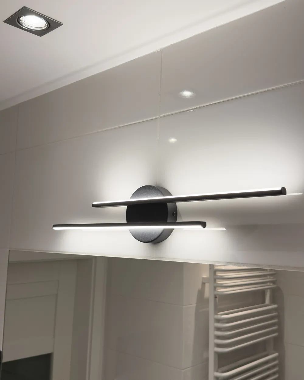 Luce LED per quadri e specchi TOUQUES Metallo Nero_1063037