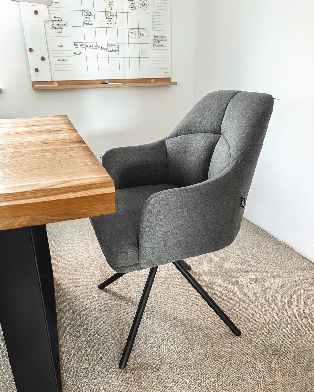 Groene draaibare eetkamerstoelen met armleuning kopen