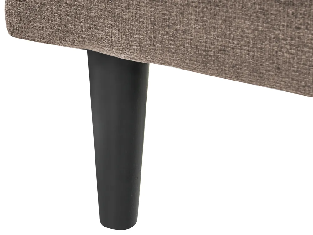 Left-Hand Chaise Longue YVOIRE Fabric Taupe_1040638
