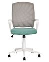 Krzesło biurowe regulowane szaro-niebieskie BONNY_834342