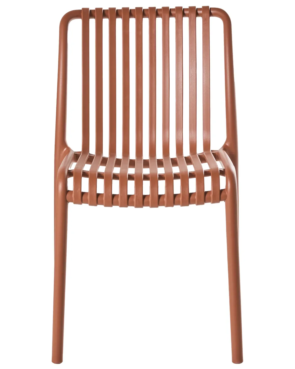 Set of 4 Garden Chairs ARICCIA Light Red_1051402