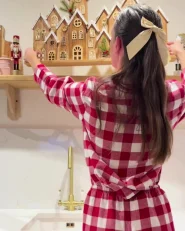 Christmas Decoration LED MALLOS 45 cm House Brown_1050517