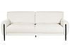 Sofa 3-Sitzer SKARO Chenillegewebe Cremeweiss