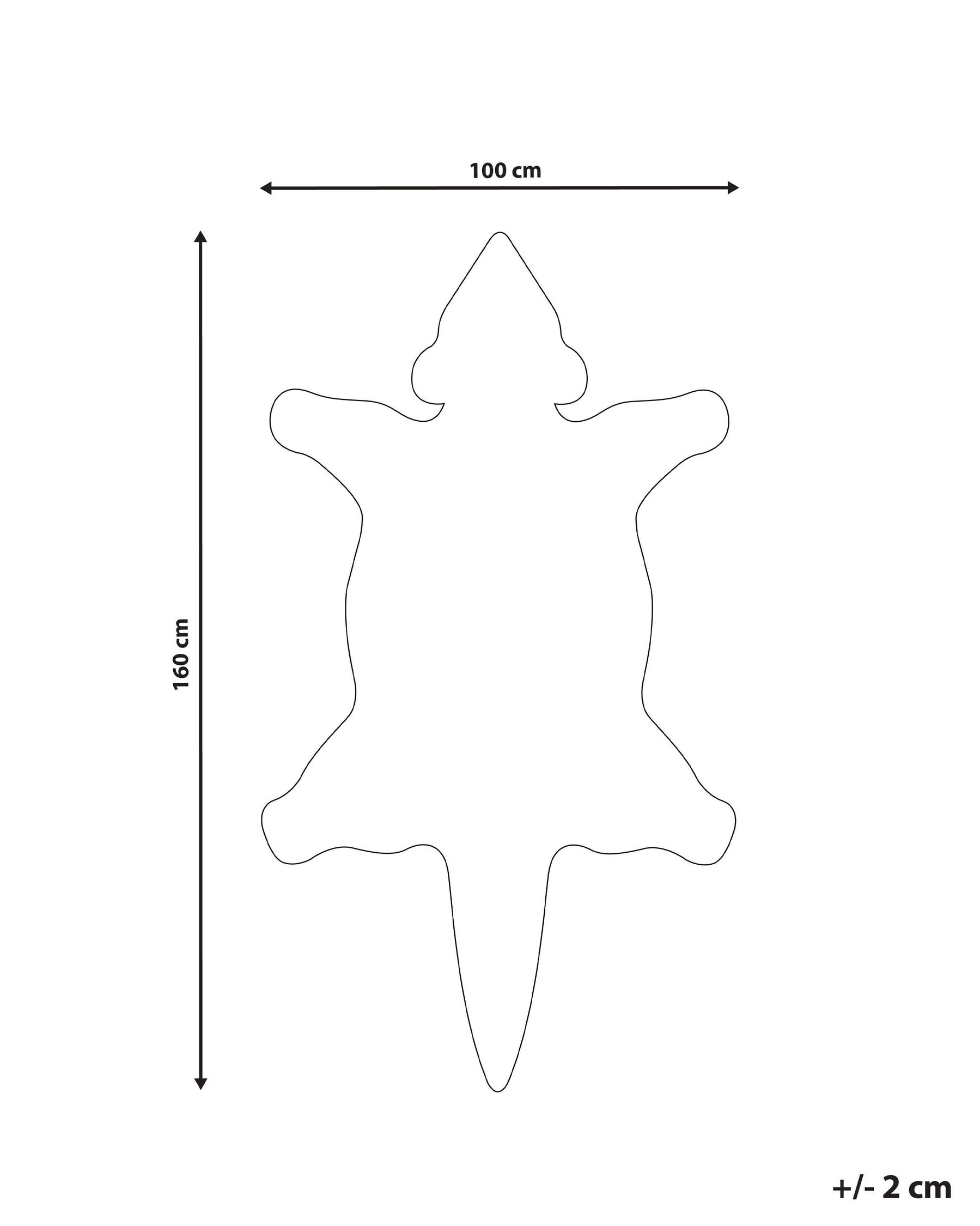 Wool Kids Rug Antelope 100 x 160 cm Brown ZAZA_873936 Wool Kids Rug Antelope 100 x 160 cm Brown ZAZA_873936