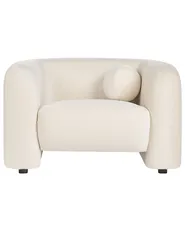 Poltrona LEIREN Velluto Bianco sporco_920679