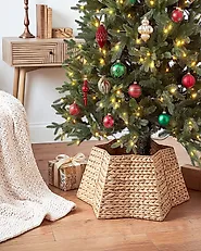 Karácsonyfa alátét EVIJARVI 60 cm Vízijácint Természetes_1172591