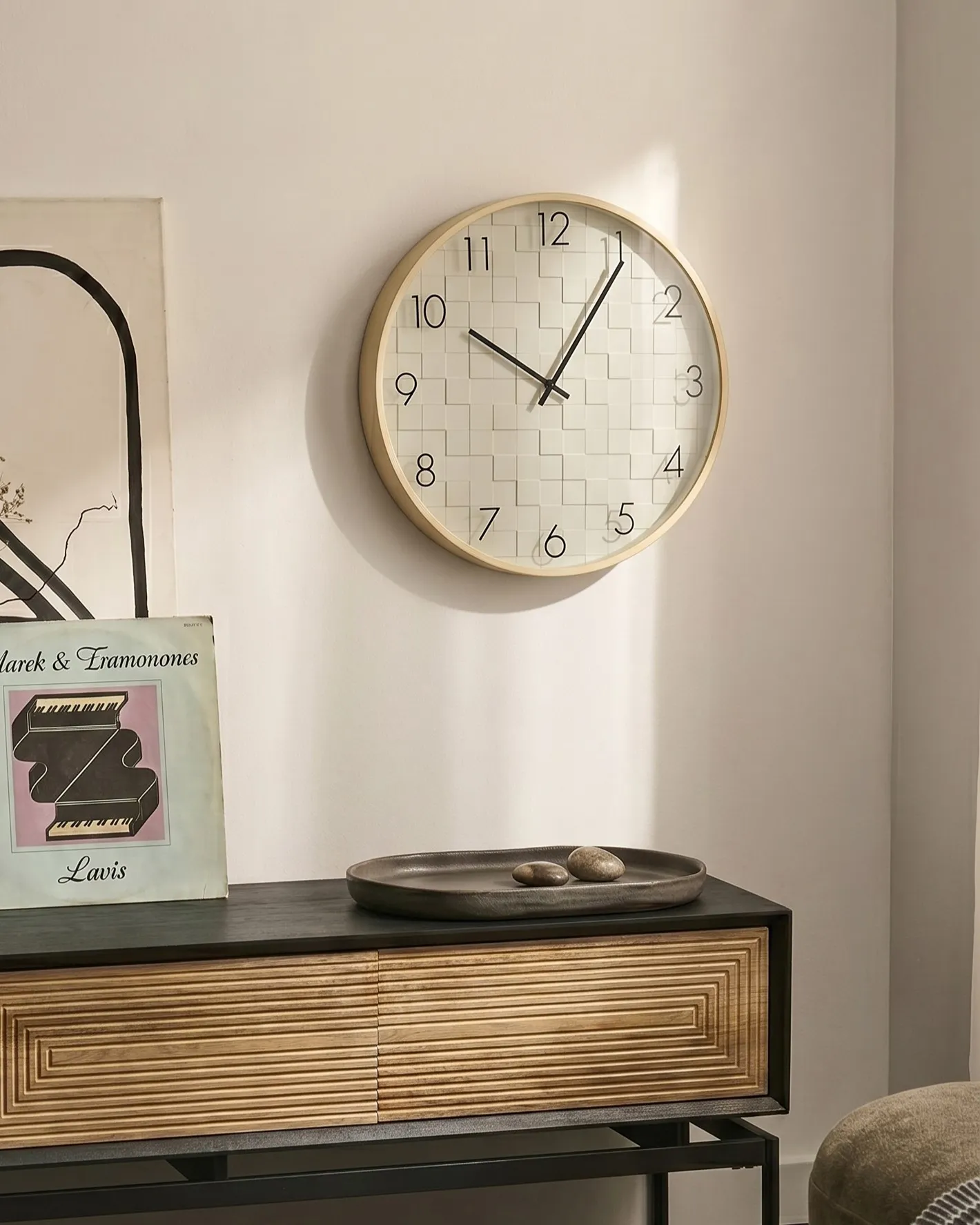Wandklok CREUSE 40 cm Wit_1146706