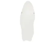 Lustro ścienne REIGNY 57 cm 160 cm Welur Biały_891898