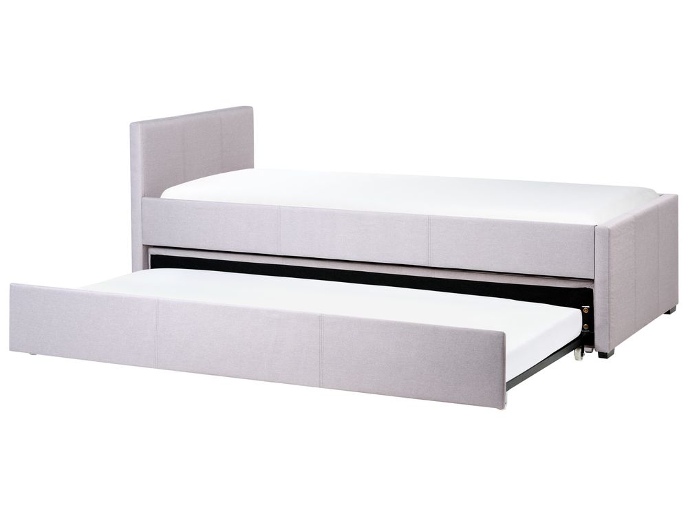Letto estraibile Tessuto MARMANDE 90 x 200 cm Grigio chiaro