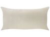 Left Hand Velvet Chaise Lounge Light Beige IVRY_929209