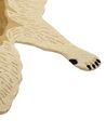 Kinderteppich Wolle beige 100 x 160 cm Wolfmotiv BALTO_873875