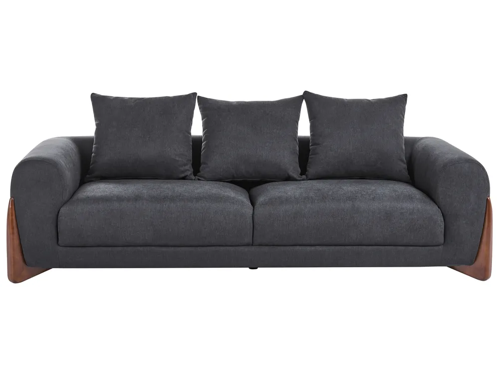 Sofa dla 3 osób VINLIDEN Czarny