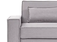 Sofa Bed 3 Seater AROLE Fabric Grey_1056638