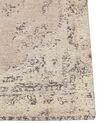 Teppich Baumwolle beige 200 x 300 cm orientalisches Muster Kurzflor MATARIM_852491