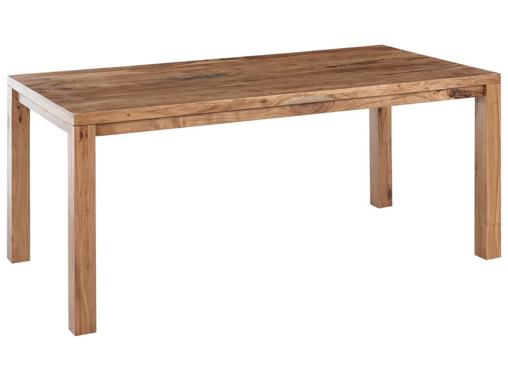 Outdoor Dining Table for 6 TESA Brown 180 cm 90 cm Acacia Wood