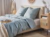 Housse de couette en coton 155 x 220 cm gris AVONDALE_815124