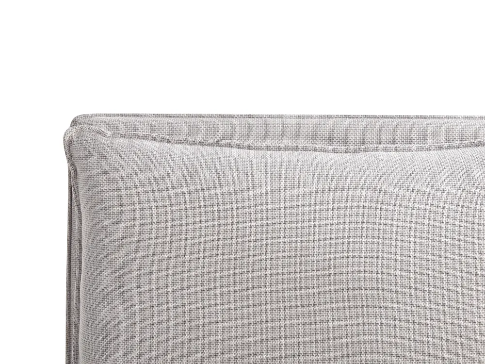 Bett mit Stauraum BAJONNA Stoff Hellgrau 160 x 200 cm_966129