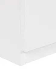 Comodino 2 cassetti EDISON Bianco_798081
