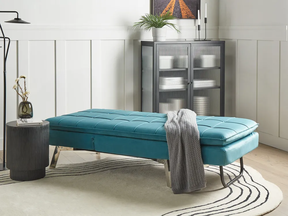 Chaise Longue LOIRET Velvet Teal_962399