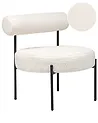Fotel ALPHA Boucle Biały