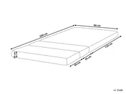 Materac piankowy na łóżko rozsuwane CLEVER GROW H2/3 średnio twardy 90 x 130/160/200 cm_964343