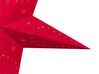 Adventsstjärna set om 2 60 cm sammetspapper röd MOTTI_835570