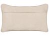 Set di 2 cuscini cotone beige 30 x 50 cm GAZANIA_893234